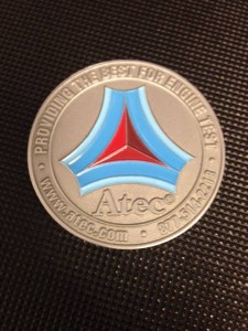 The official Atec Challenge Coin